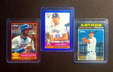 Astros Topps Heritage Parallel & RC Lot-Cam Smith RC, Yordan/Correa Chrome