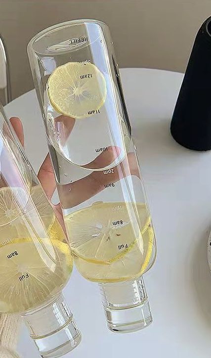 Time Scale Cup, Glass Cup, Fit Car Water Holder