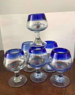 Barware - 6 stemmed Shot Glasses
