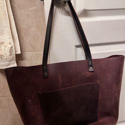 Portland leather tote