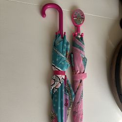 2 Young Girl LOL Doll Umbrellas, $8 For Both 