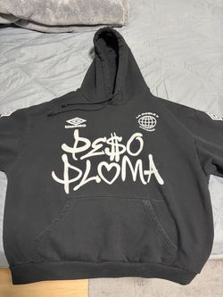 Peso Pluma x Umbro Black Hoodie
