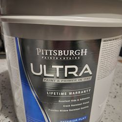 Pittsburgh Paints & Stains® Ultra Exterior Flat White Latex Paint & Primer - 5 gal