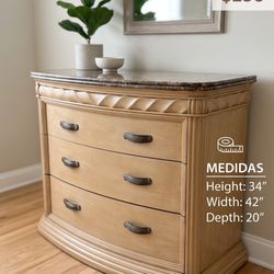 Marble Top Dresser Bernhardt