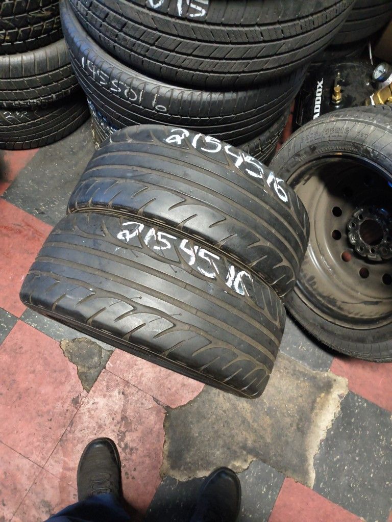 Pair 215/45/16 Hankook 