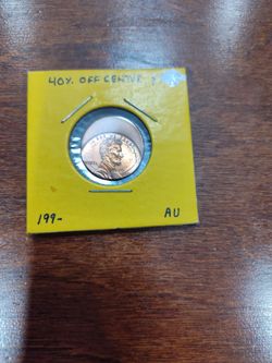 Off Center Pennies Mint Errors