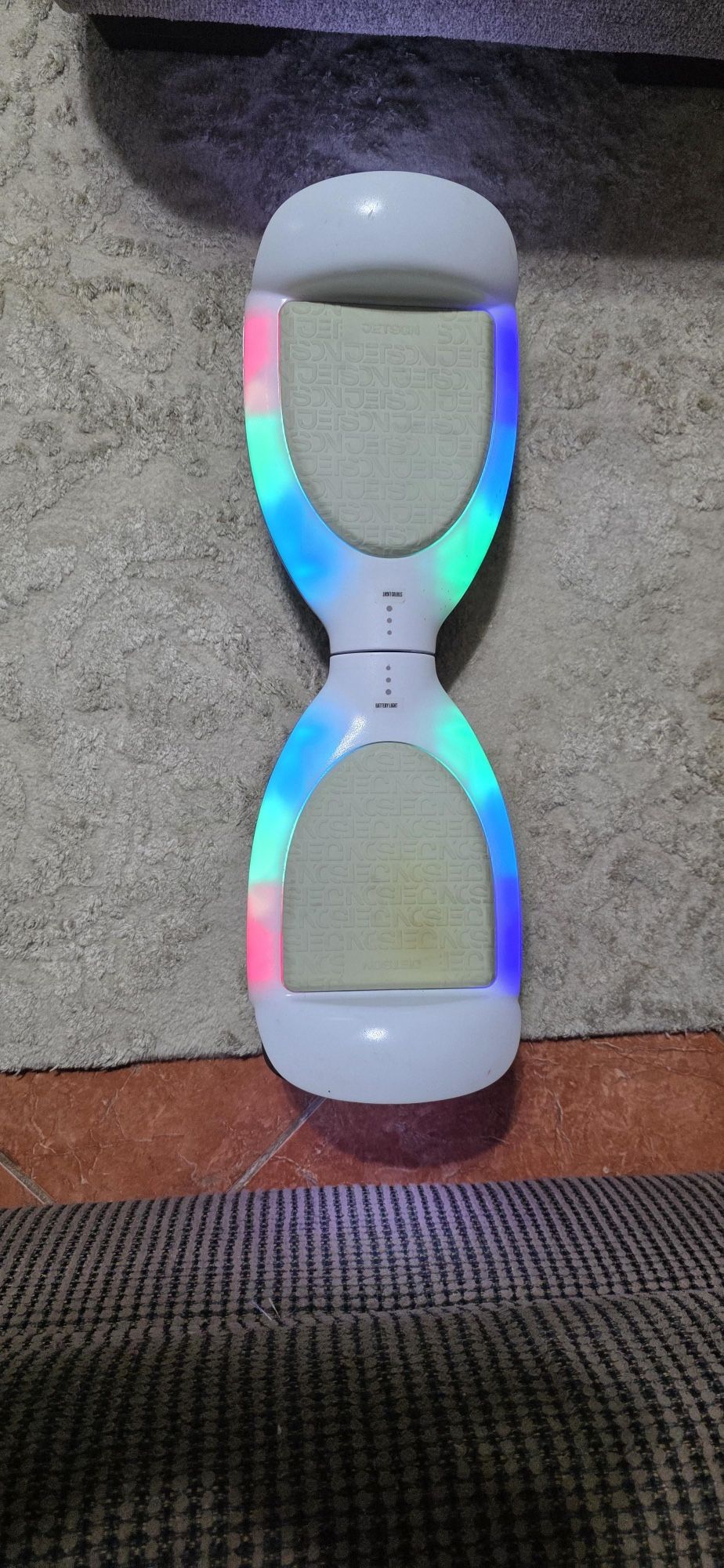HOVERBOARD BLANCO TRANPARENTE CON LUZ 