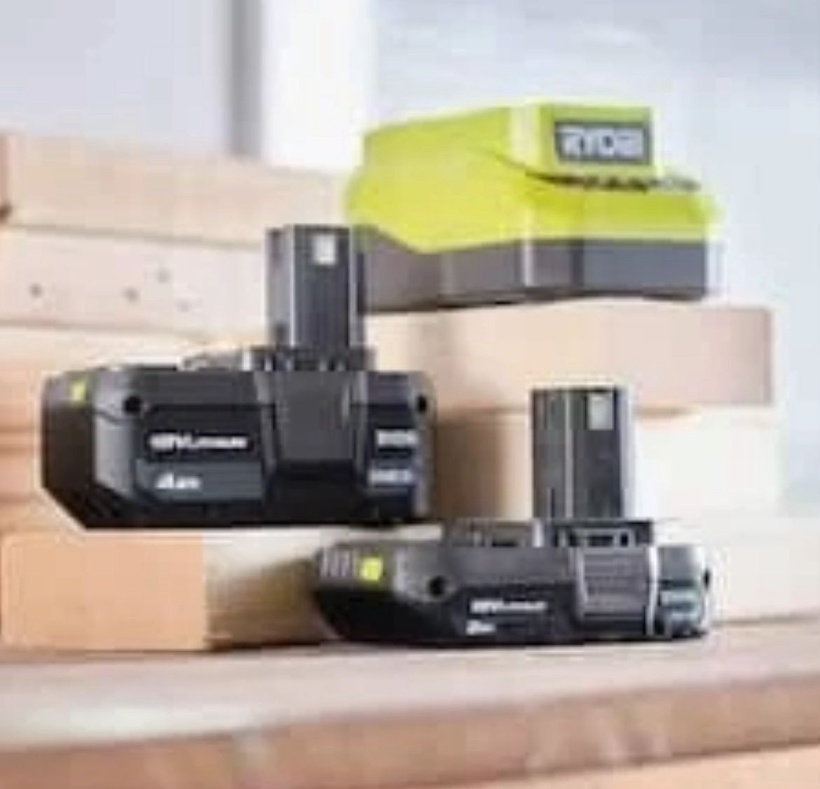 New RYOBI ONE+ 18V Lithium-Ion Starter Kit with 4.0 Ah & 2.0 Ah Battery, and Charger Sealed Box 