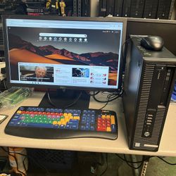 HP desktop computer  I5-6500 @ 3.20 GHZ  8GB RAM - 300GB HARD DRIVE  Monitor, keyboard and mouse are included. WiFi connectivity. Windows 10 pro. Noth