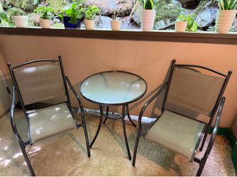 Patio table and chairs