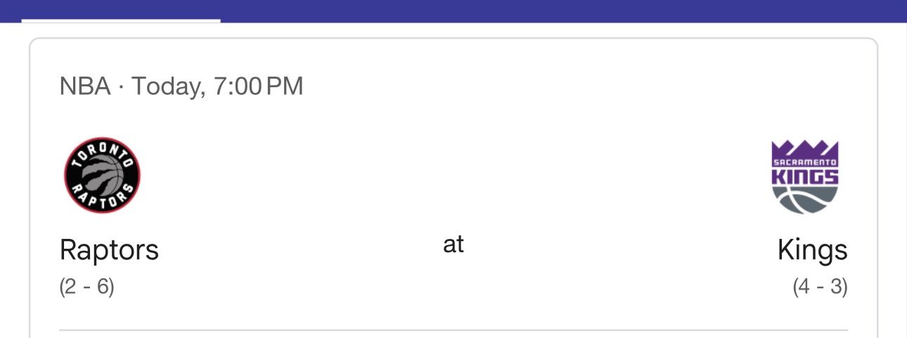 Kings Vs Raptor Tonight 45 Bucks For Both