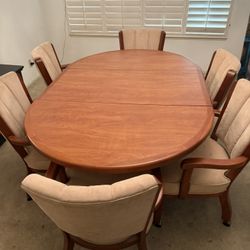 Table Chair Very Nice Solid Wood $100