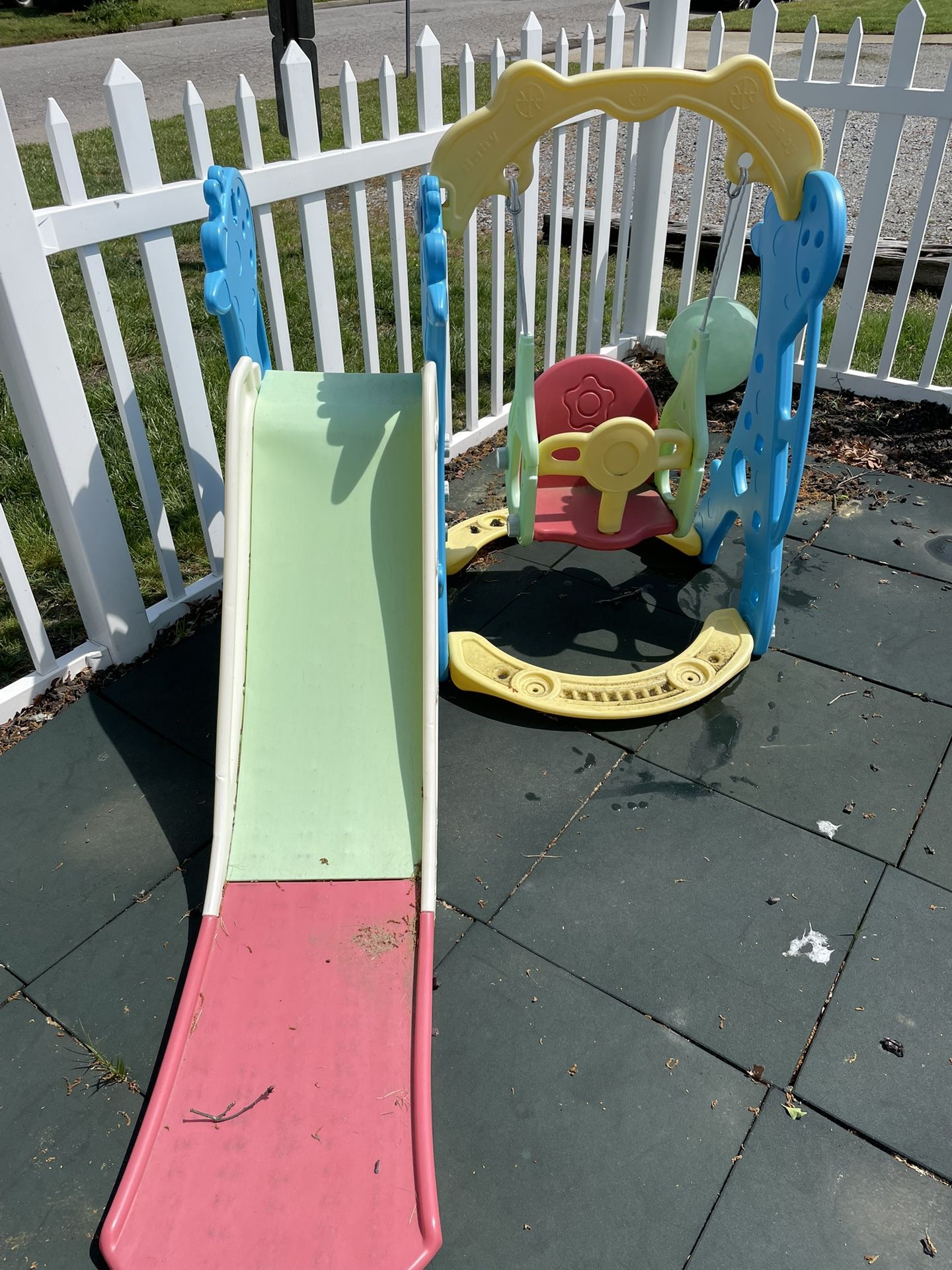 Slide And Swing Set