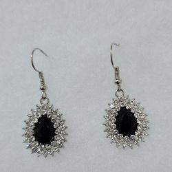Fashion Black ,Diamond Earrings