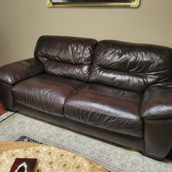 Leather 3 Couch Set 
