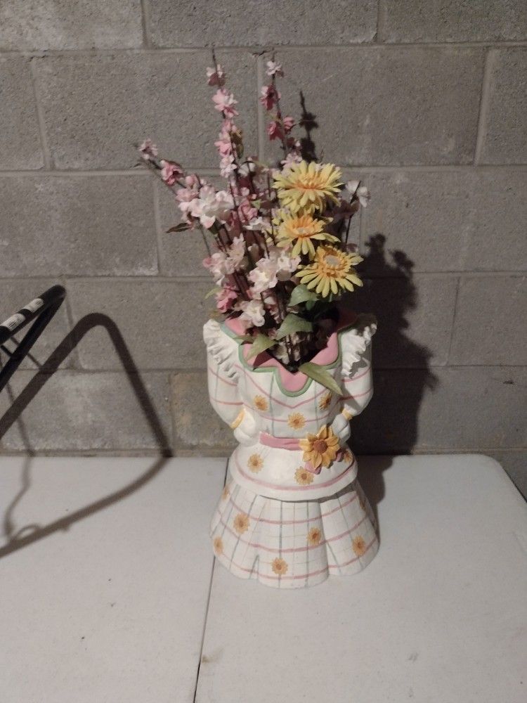 Vase With Fake Flowers