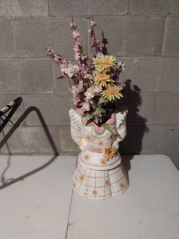 Vase With Fake Flowers 