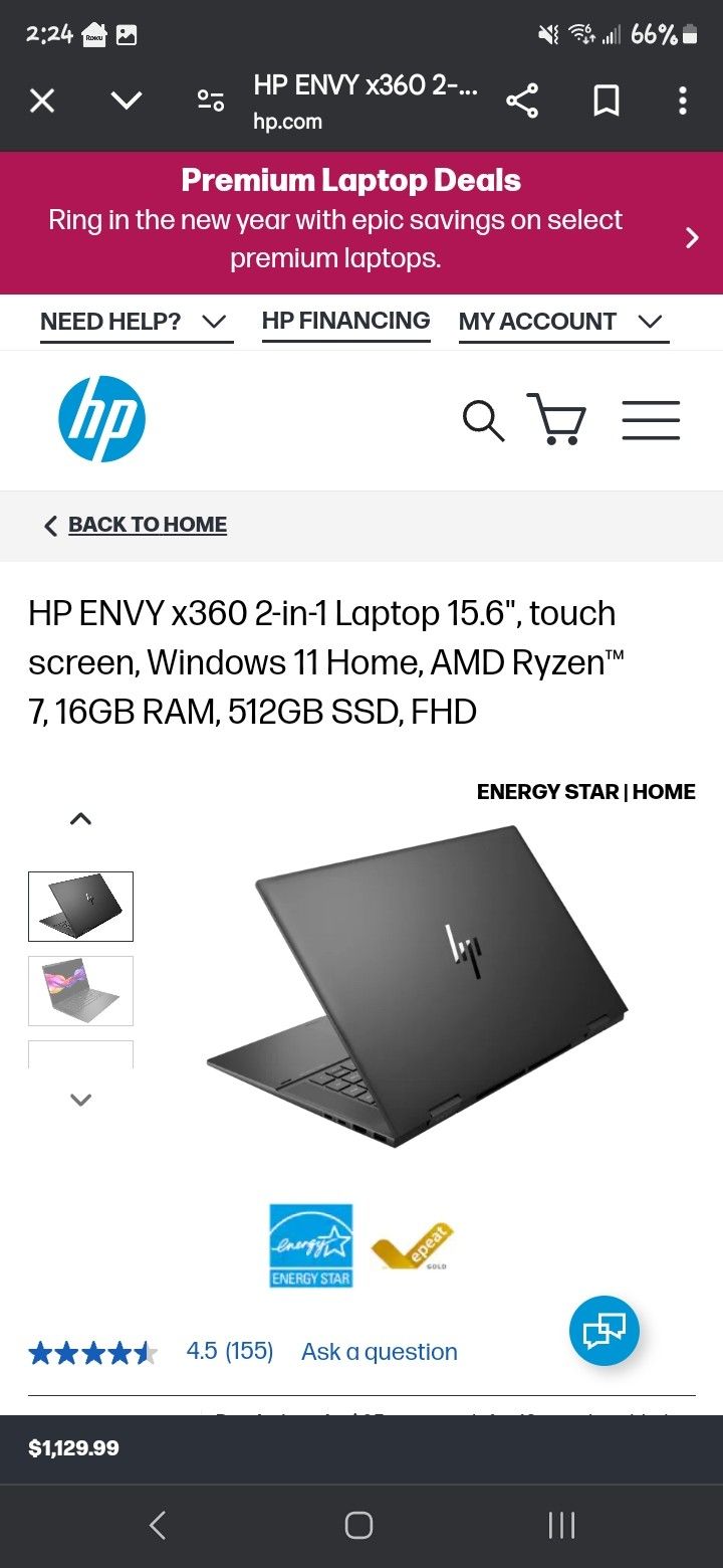 2 In 1 Touchscreen Laptop
