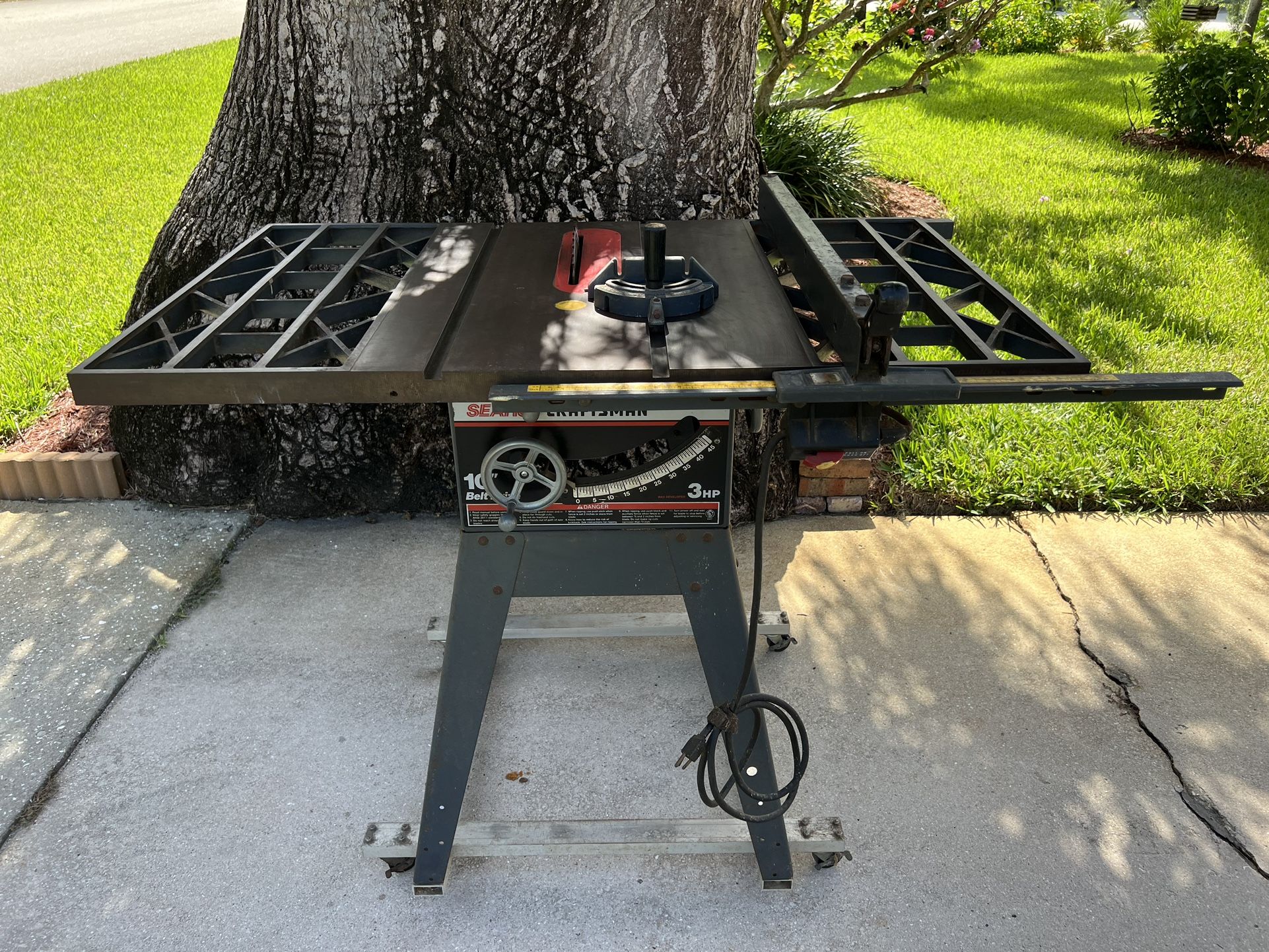 10” Craftsman Table Saw  3HP