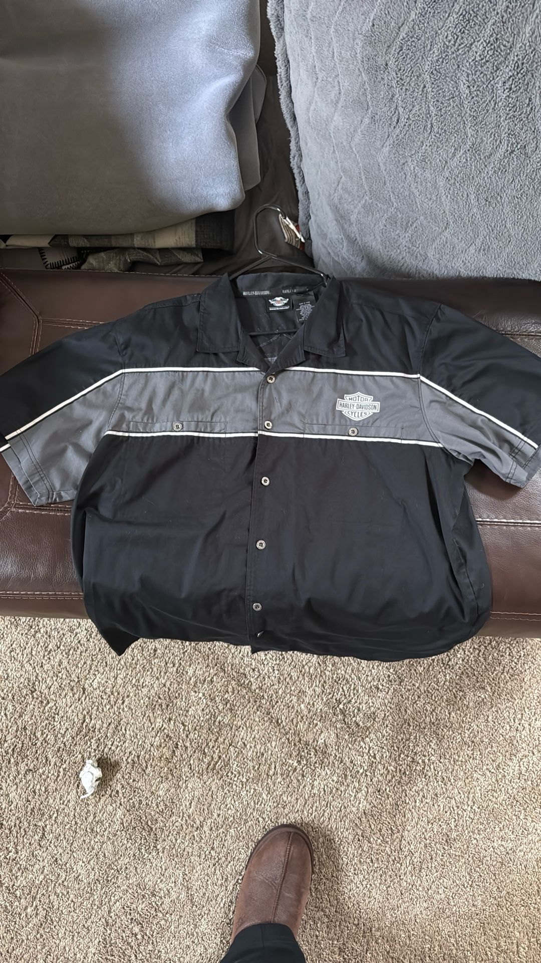 Harley Davidson Button Up Shirt XL