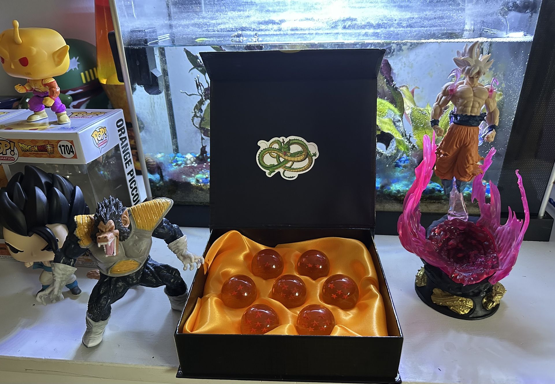 Dragon Ball 7pcs/set 1:1 Crystal Ball 3.5cm Action Figures Set to Summon Shenron Wishing Balls Collectible Model Toy Gift