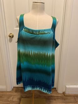 WOMEN New no tags DELUXE L.A. BLUES SIZE 18/20W TOP TANK TUNIC