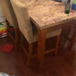 Kitchen Table With 4 High Chairs 