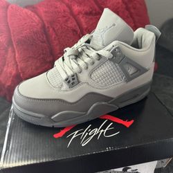 Smoke Gray 4 Retro Sneakers 