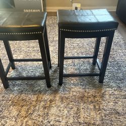 Two Black Stools 