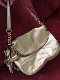 Gold Michael Kors Large Satchel