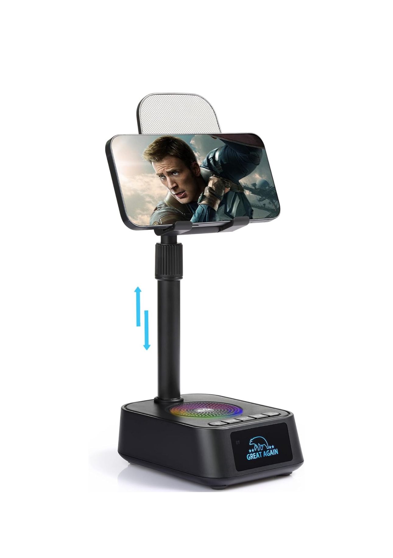 Phone Stand with Bluetooth Speaker