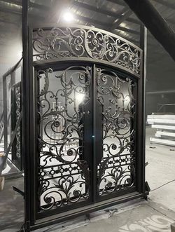 Wrought iron doors
