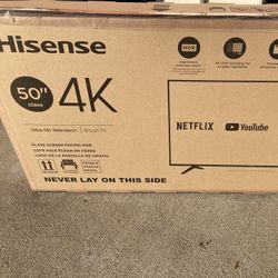 50” inch Hisense Smart 4K