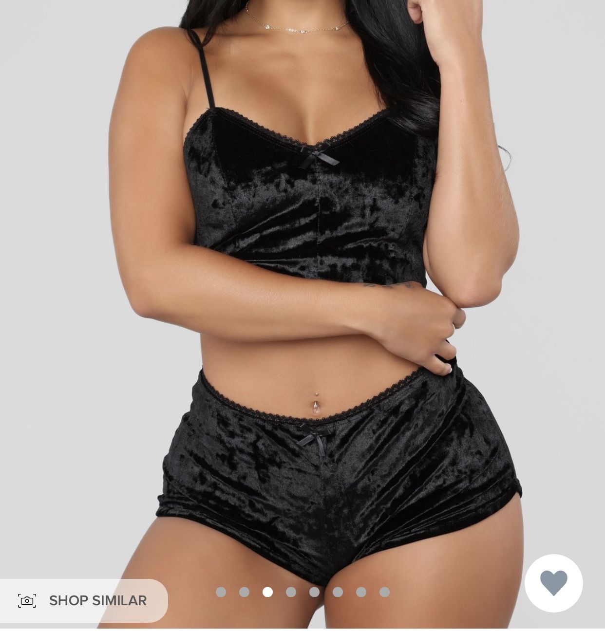 Black Velvet Pajama Set