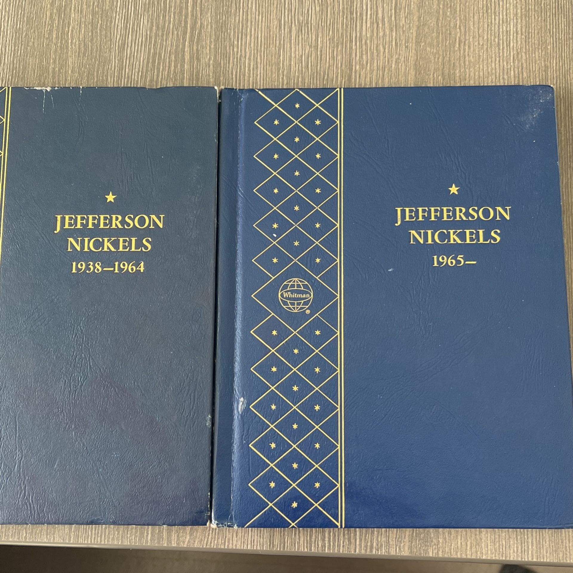 Complete 87 coin Jefferson nickel set 1938 PDS 1975. Purchased as a BU set in 2 Whitman holders