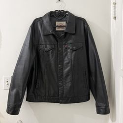 Levi’s Faux Leather Trucker Jacket
