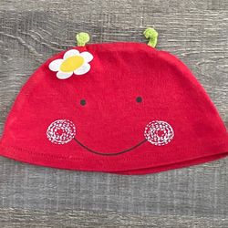 Baby One Size Red Ladybug Hat