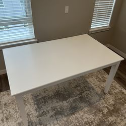 White kitchen or dining table