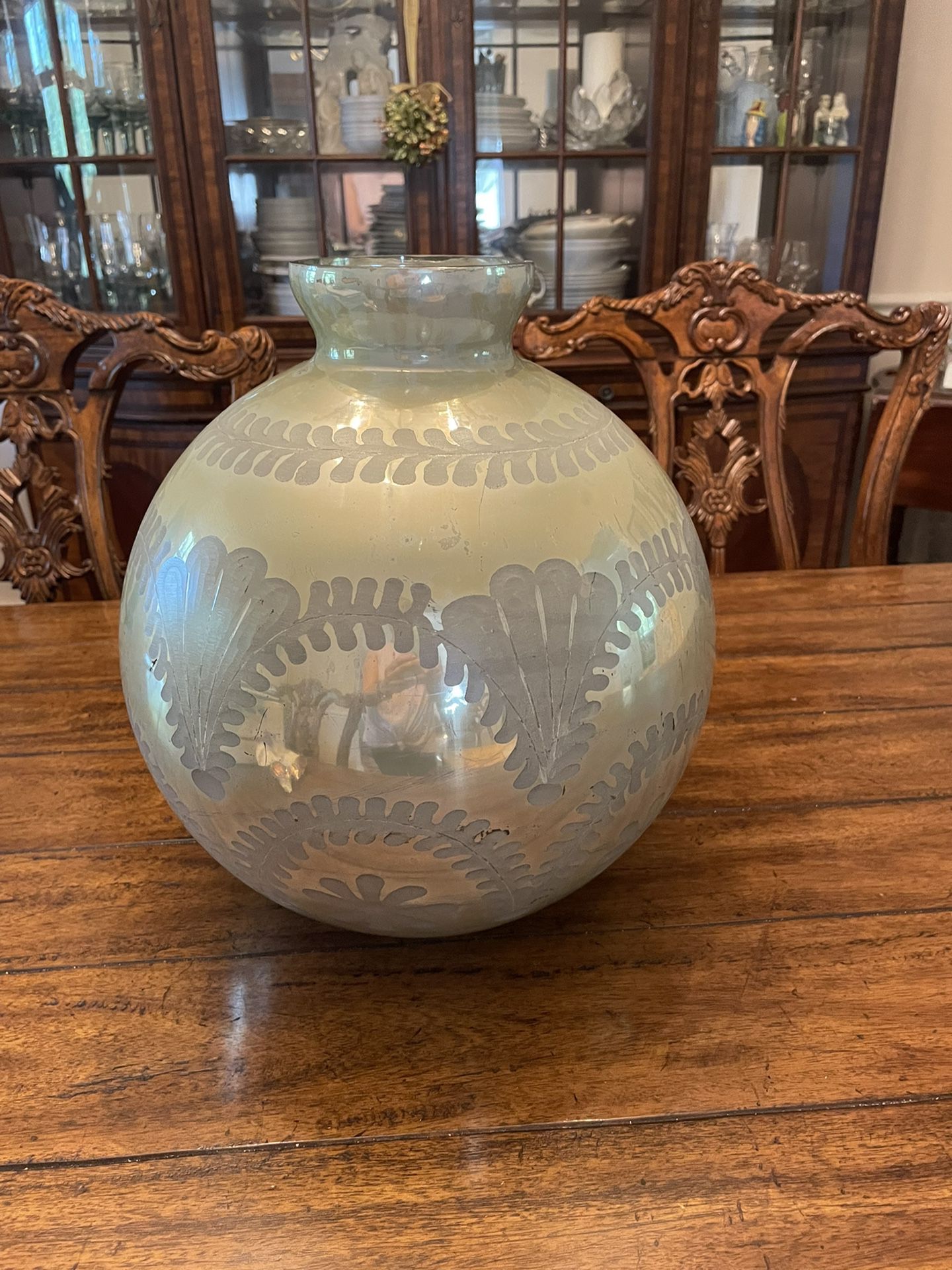Mercury glass vase 