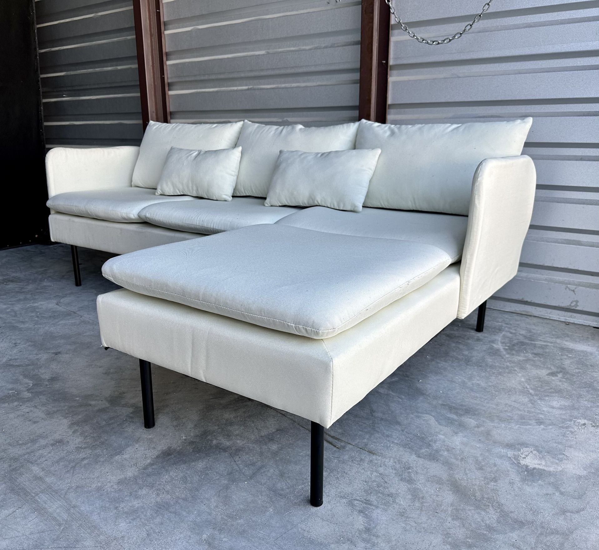 Small Beige Sectional - $250 obo