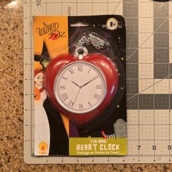 Wizard of Oz Tin Man heart clock