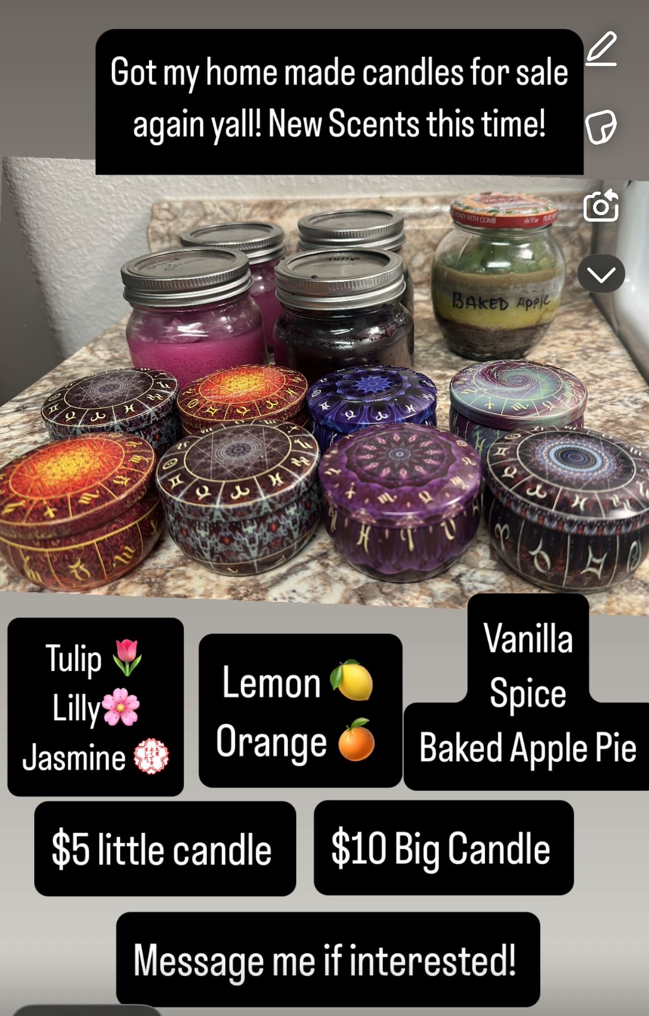 Hand Made Candle’s