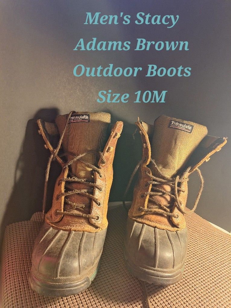 Men's Stacy Adam's Brown Outdoor Boots Size 10M-$30