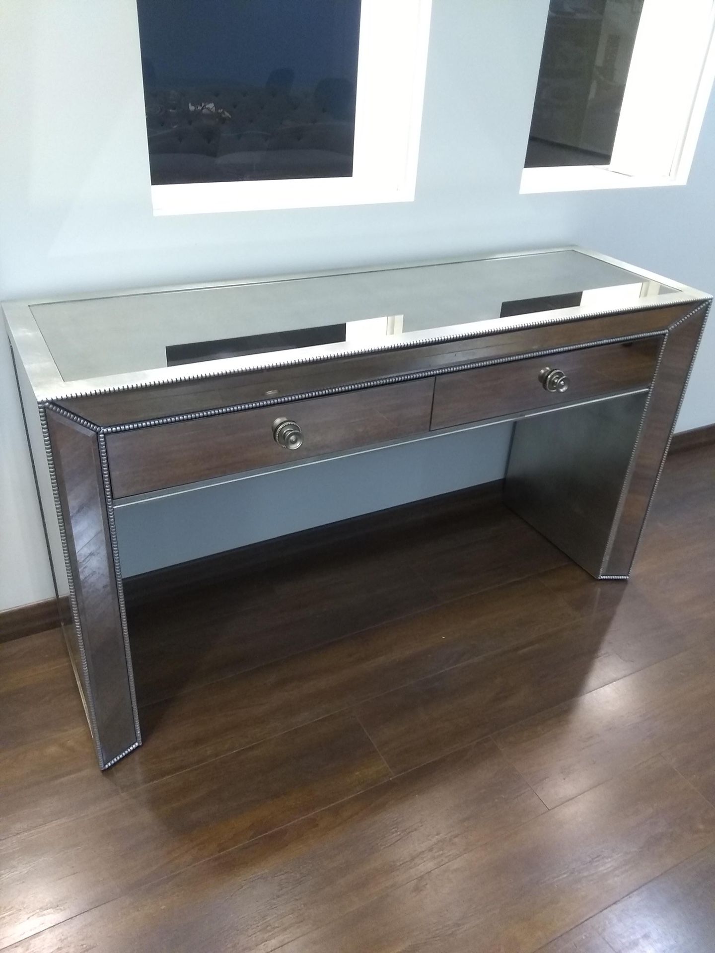 Adiva Mirrored Console Table/Desk