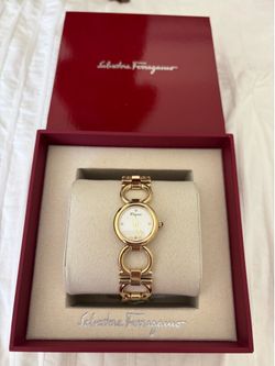 Ferragamo womens brand new gold watch