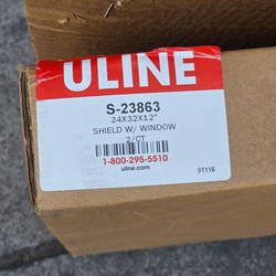 Counter safety shields window