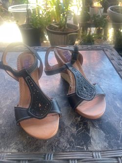 Indigo wedge sandals