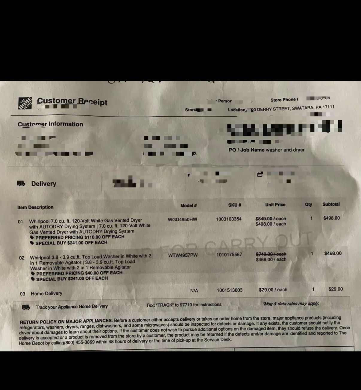 Whirlpool 7.0 cu ft. 120 volt. White Gas Vented Dryer with Autodryer