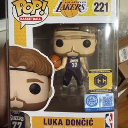 luka doncic funko pop lakers sticker exclusive chalice 
