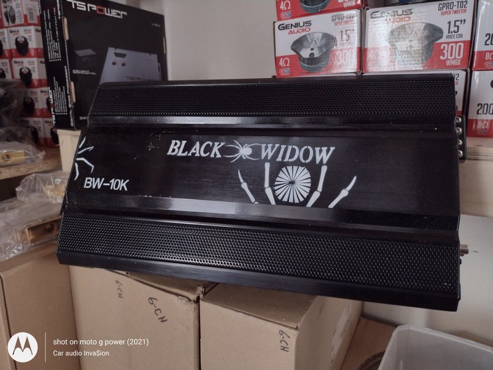 Prototype Black Widow 10000w Rms Brazilian Style Car Amplifier 